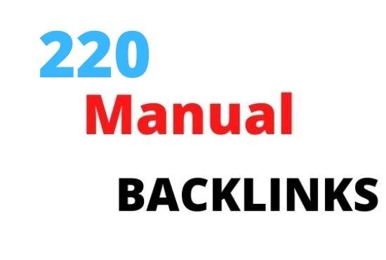 I will manual create for your backlinks