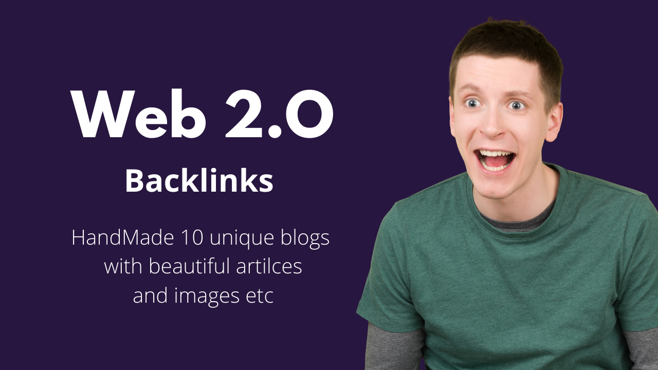 Handmade 10 Web 2.0 Backlinks Blogs With Login