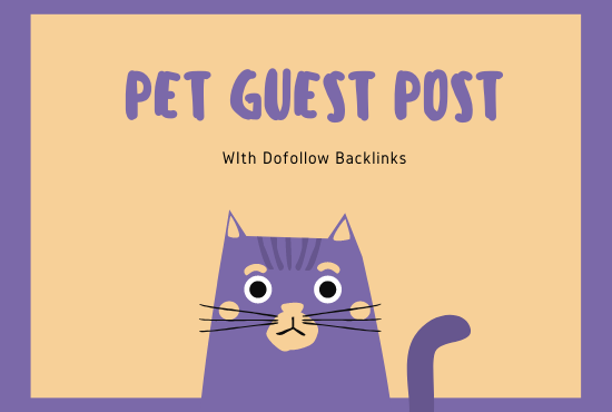 I will do guest post on my pet, animals, dog, and ...