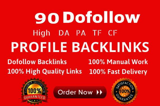 Create Manually 50 pr9 da 90 Dofollow Profile Backlin...