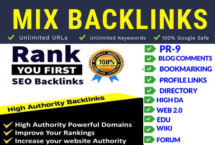 I will build google safe mix SEO backlinks for your w...