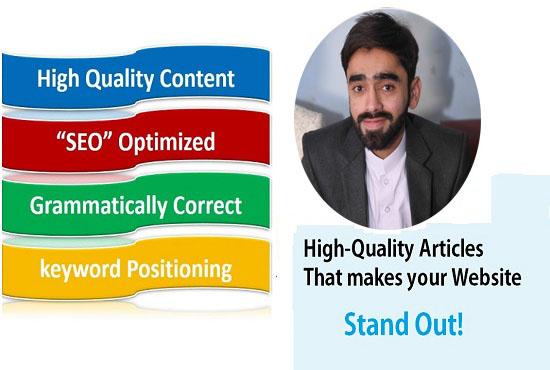 I will be you Personal article and Content writer