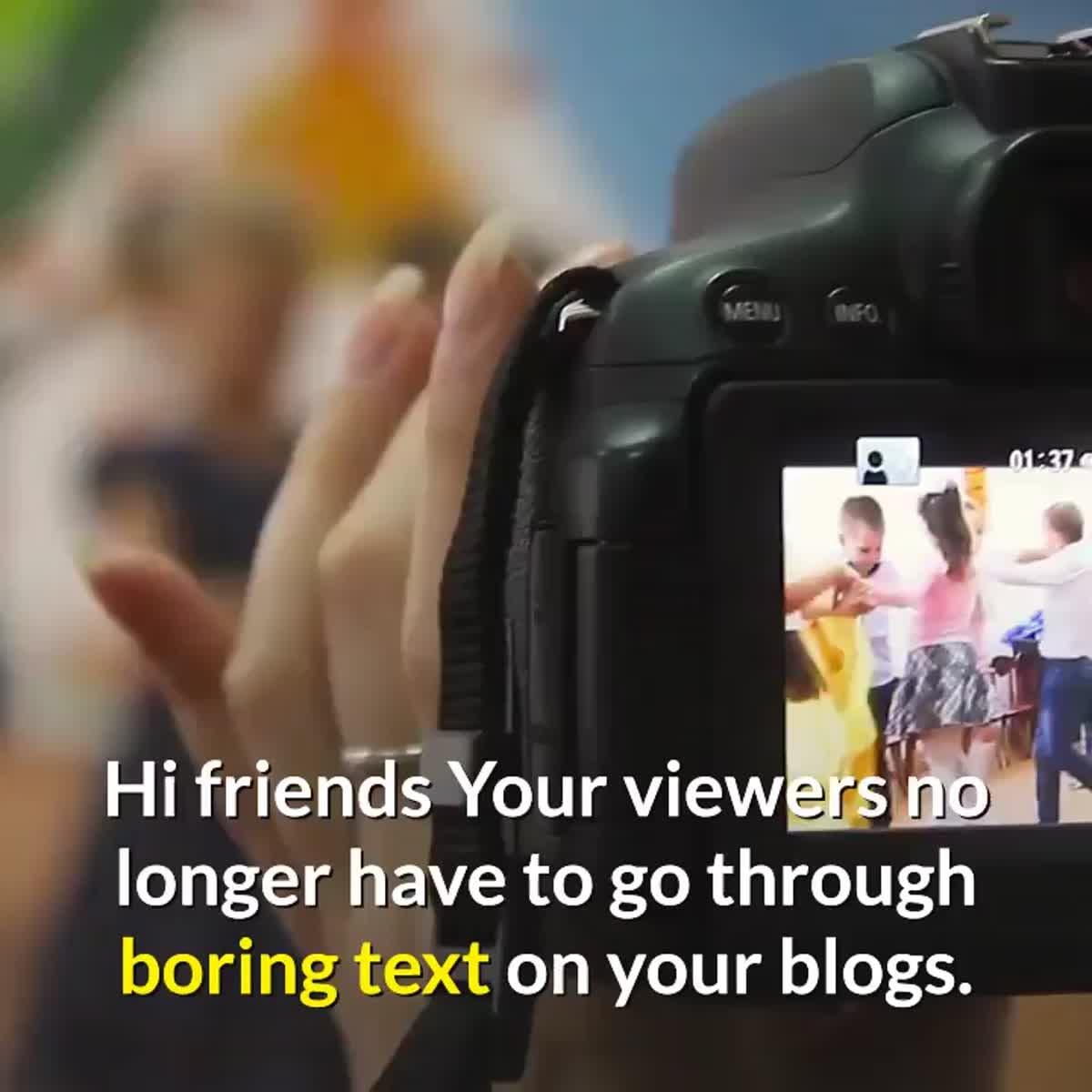 I will convert article or blog to video