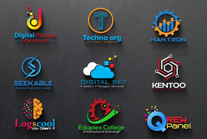 I will design professional tech logo for your busines...