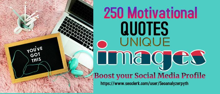I will design 250 inspiring images with Username logo...