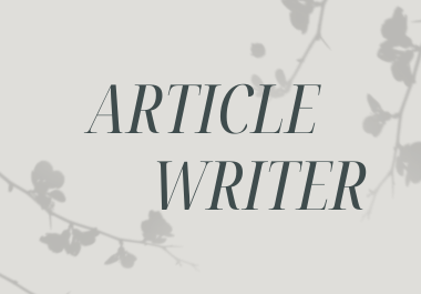 SEO optimized article writer available, 1k+ words