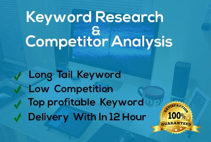 I will do unique keyword research and competitor anal...