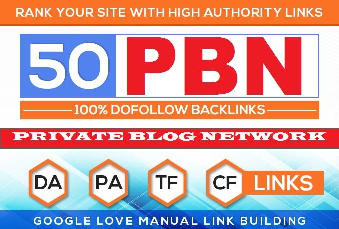 Build 50 Backlink, web 2.0 and Dofollow with high DA...