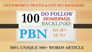 Build 100 Back-link with high DA 40+ PA 30+, DOFOLLO...