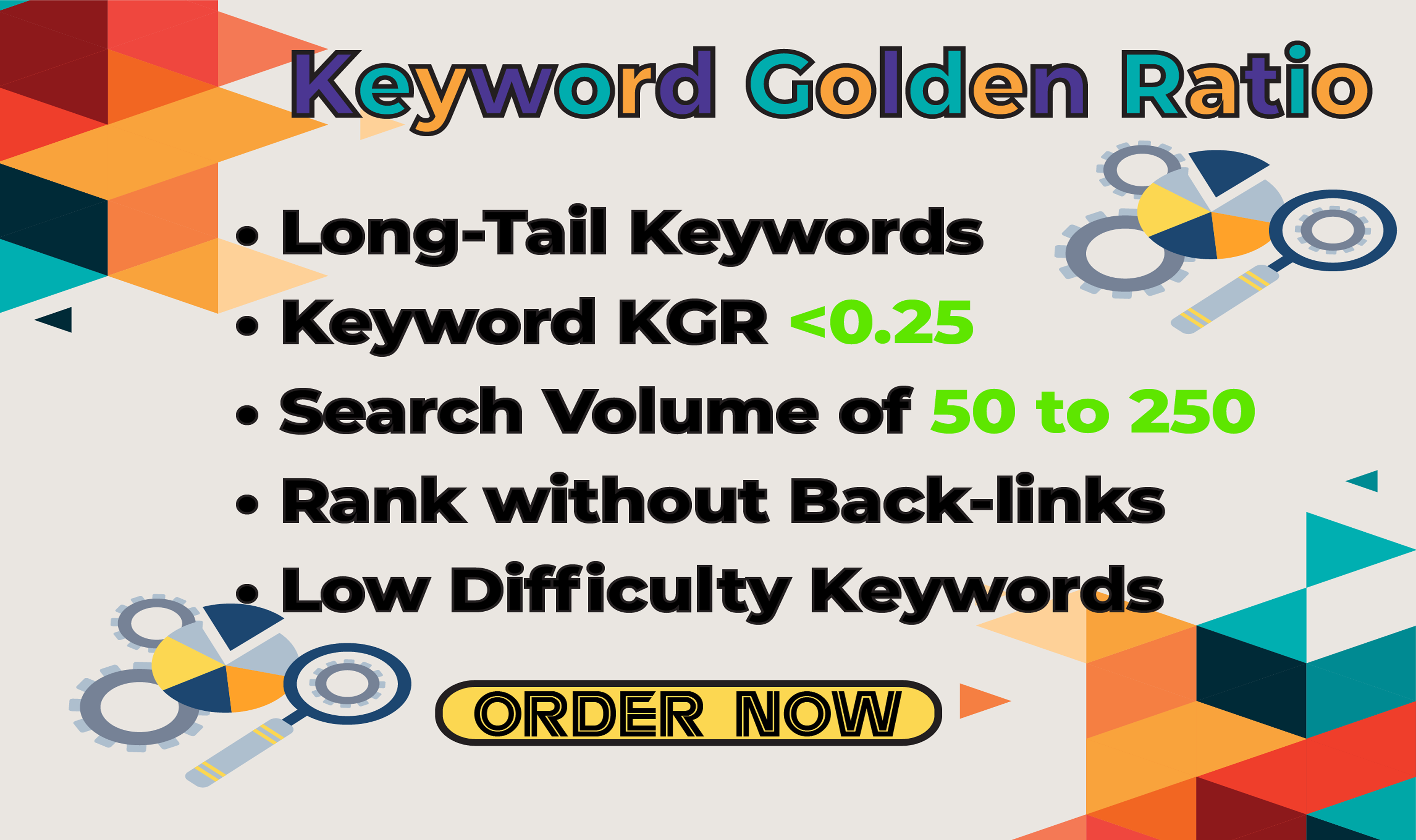 I will do kgr keyword research that will rank fast