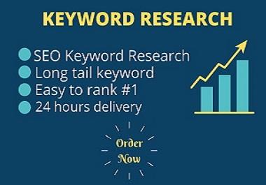 I will do profitable keyword research and competitor ...