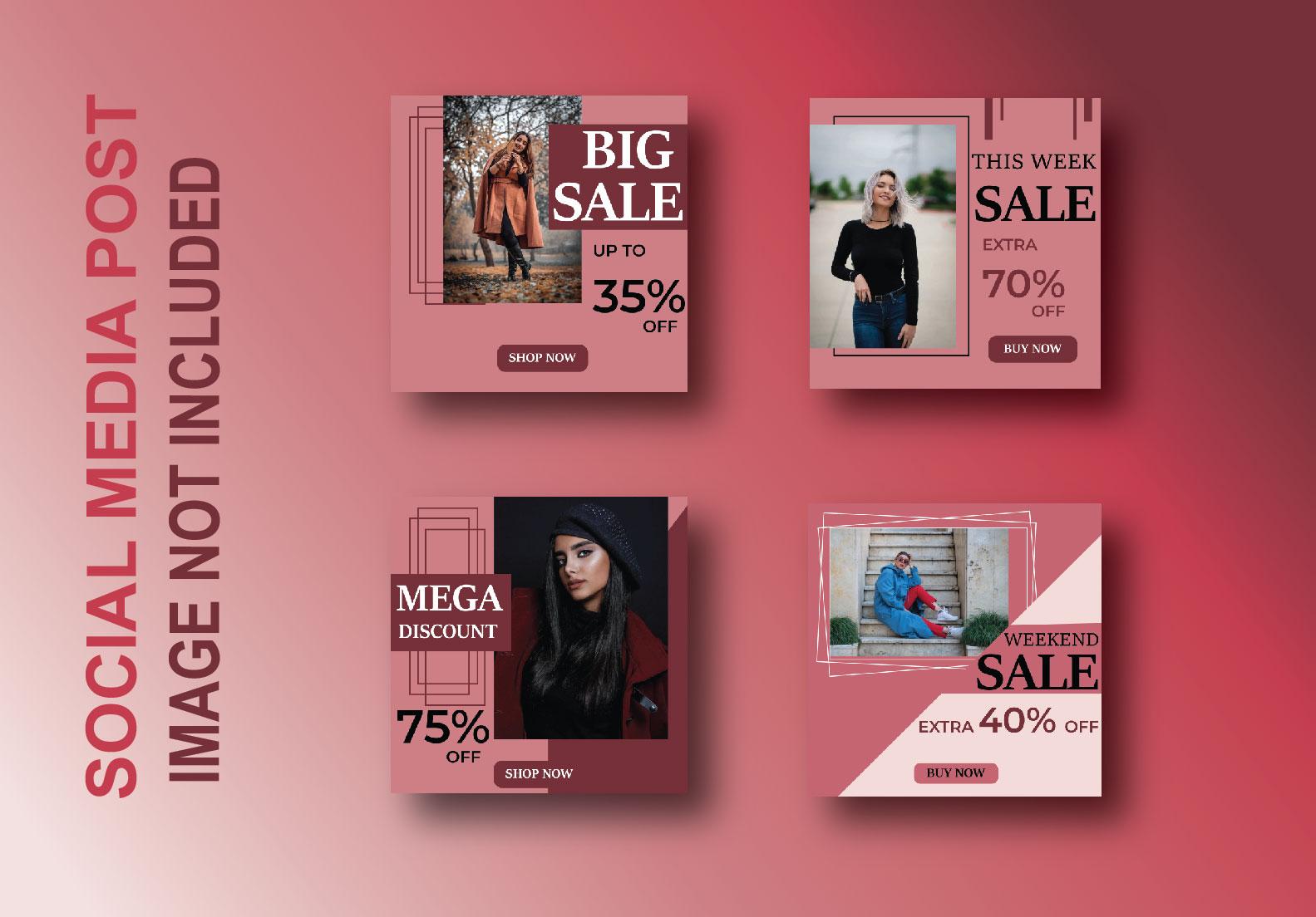 I will provide you 50 Social post Design for your tar...