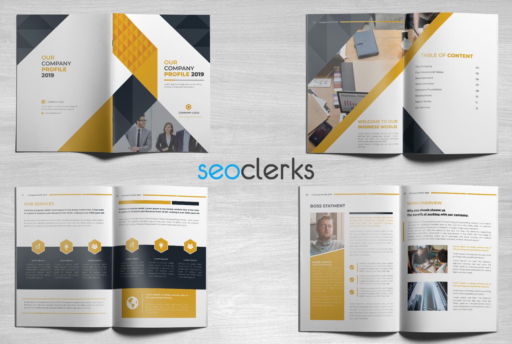 I will design business brochure, company profile, b...