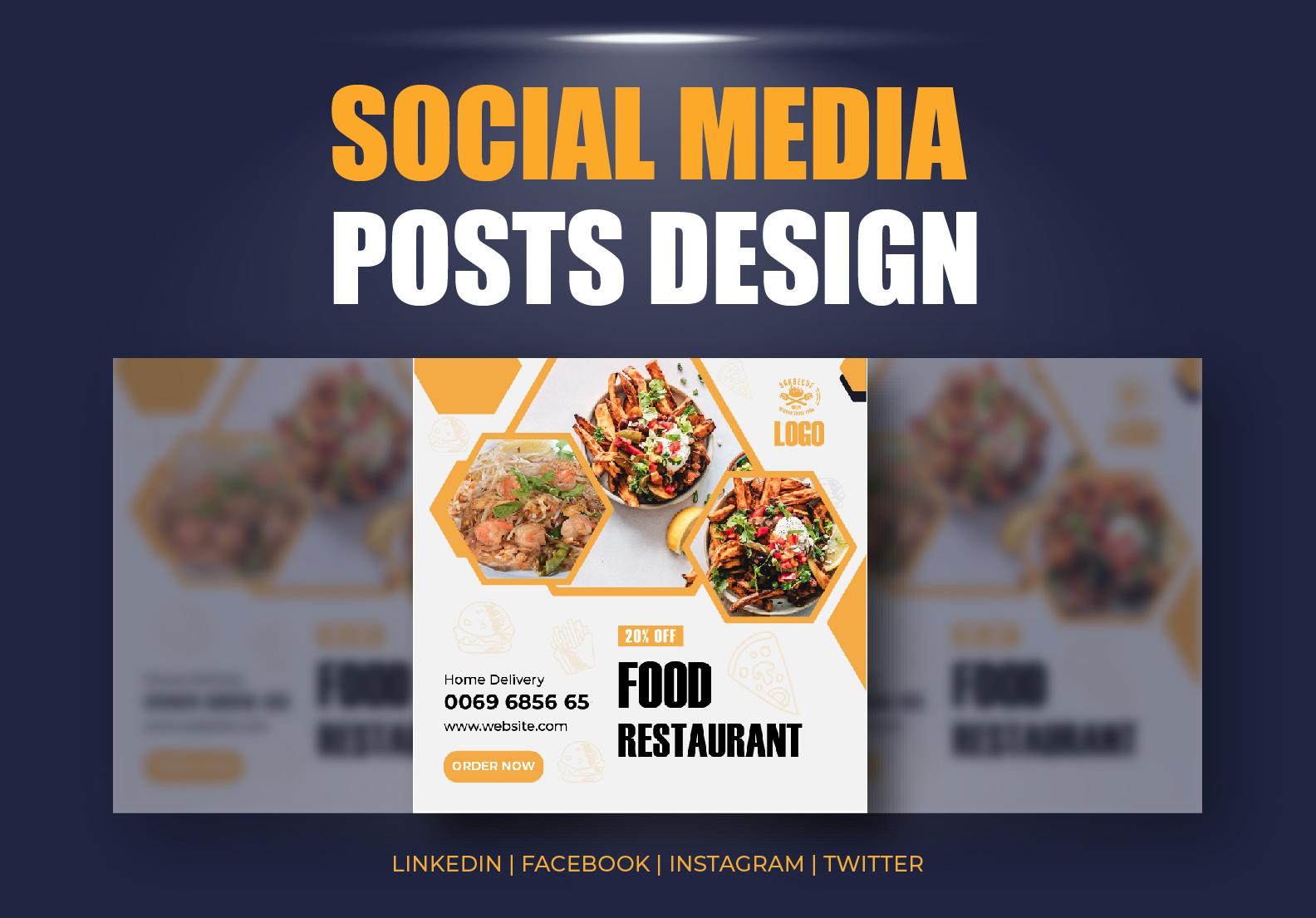 I will design creative professional social media post...