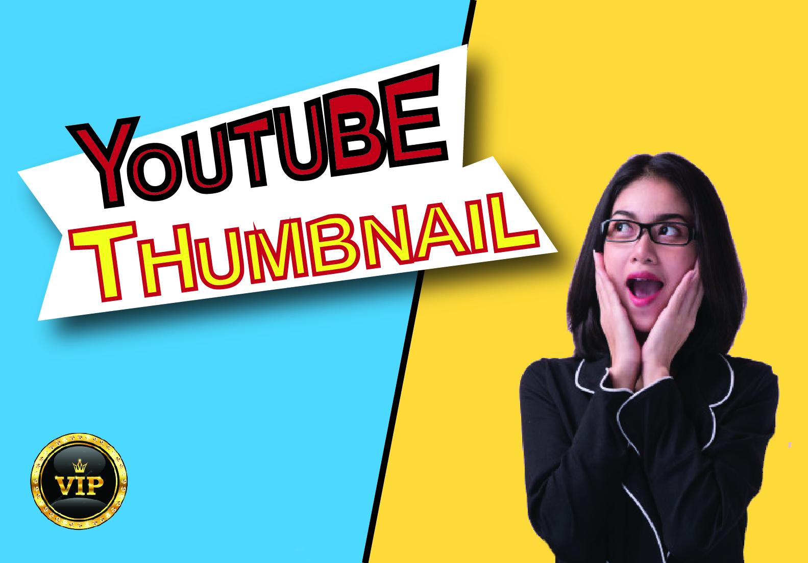 I Will Create Attractive You-tube Thumbnail Design Fo...