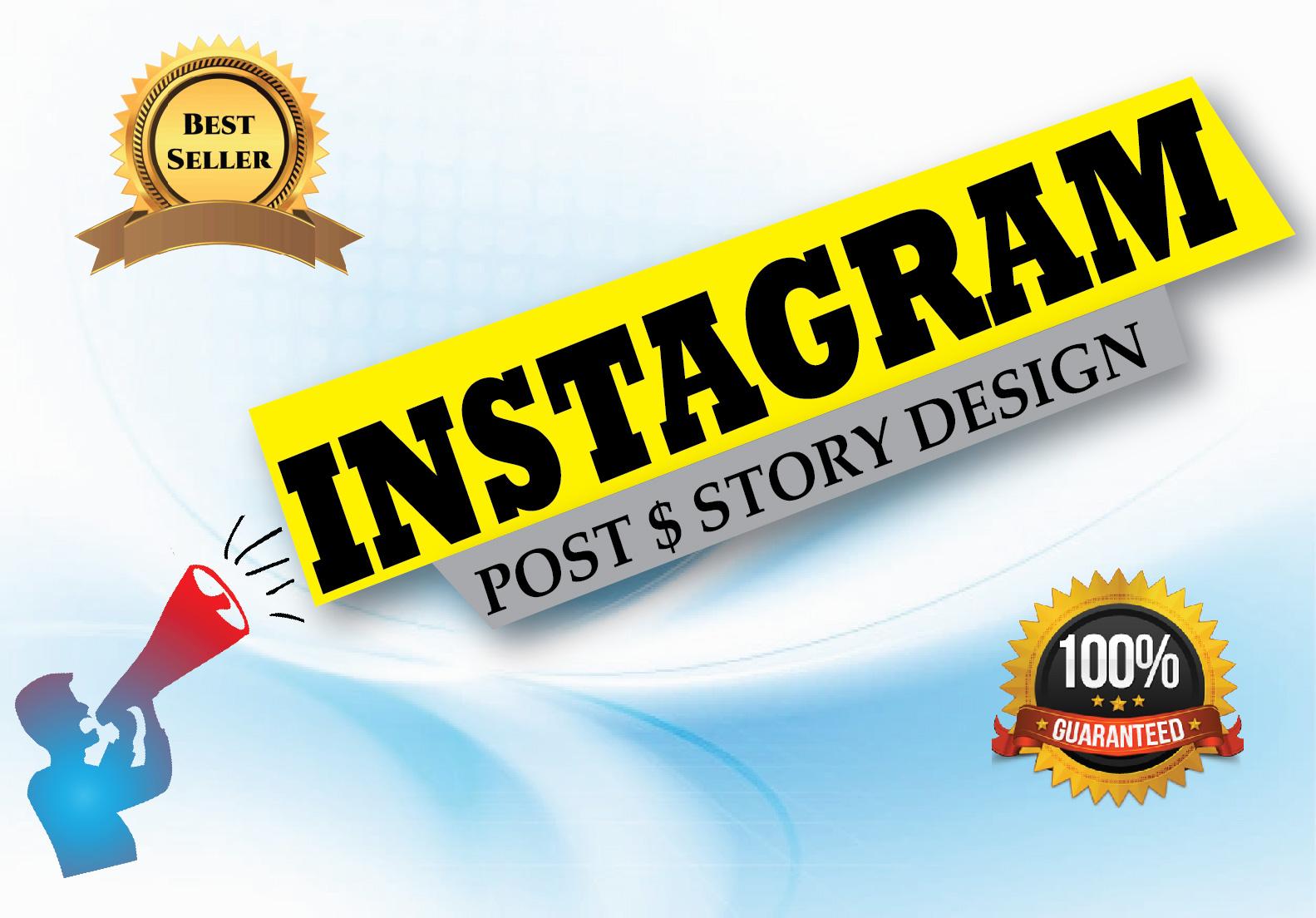 I Will Design Instagram Post & Story For Your Bra...