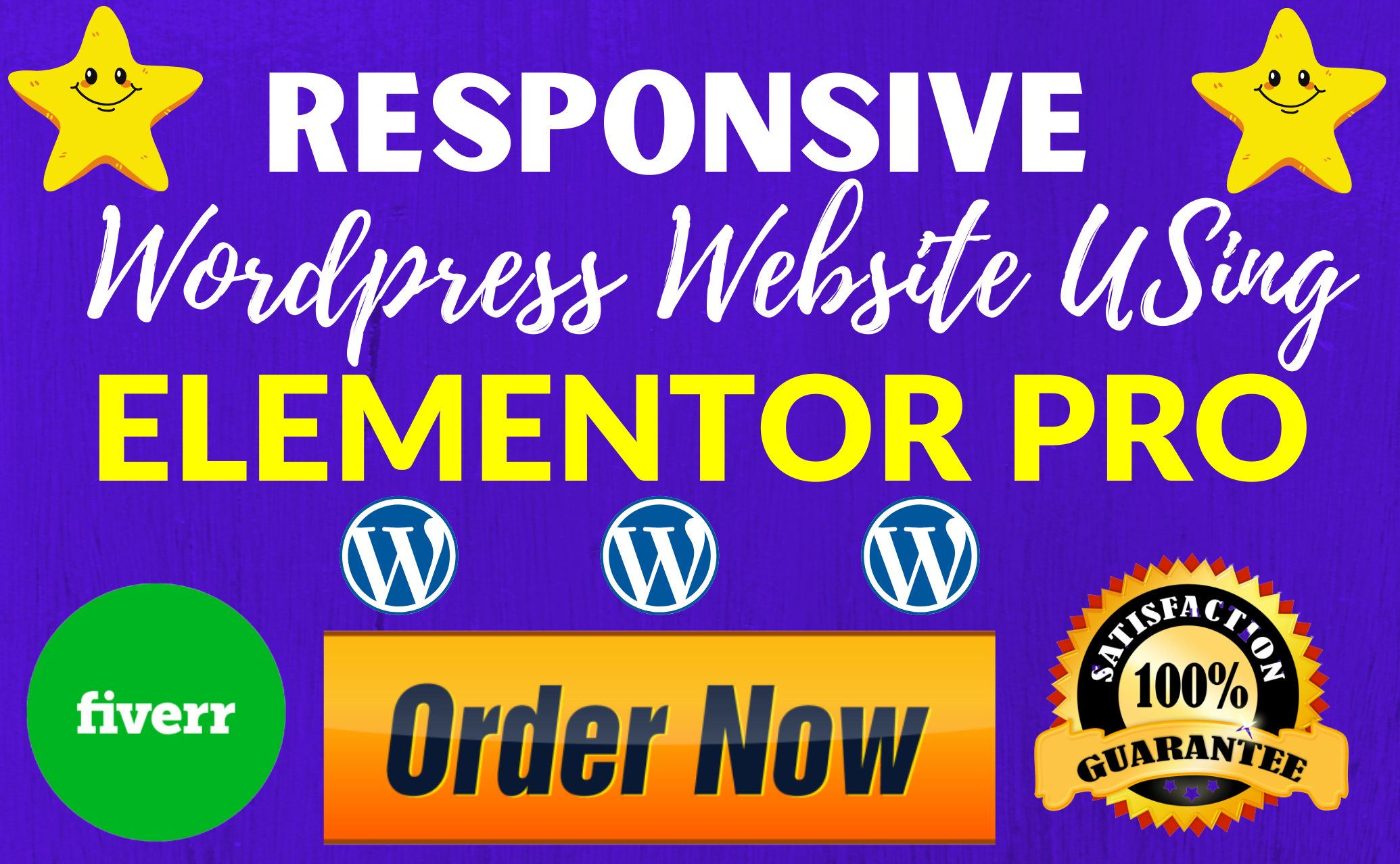 I will design a responsive wordpress website with ele...