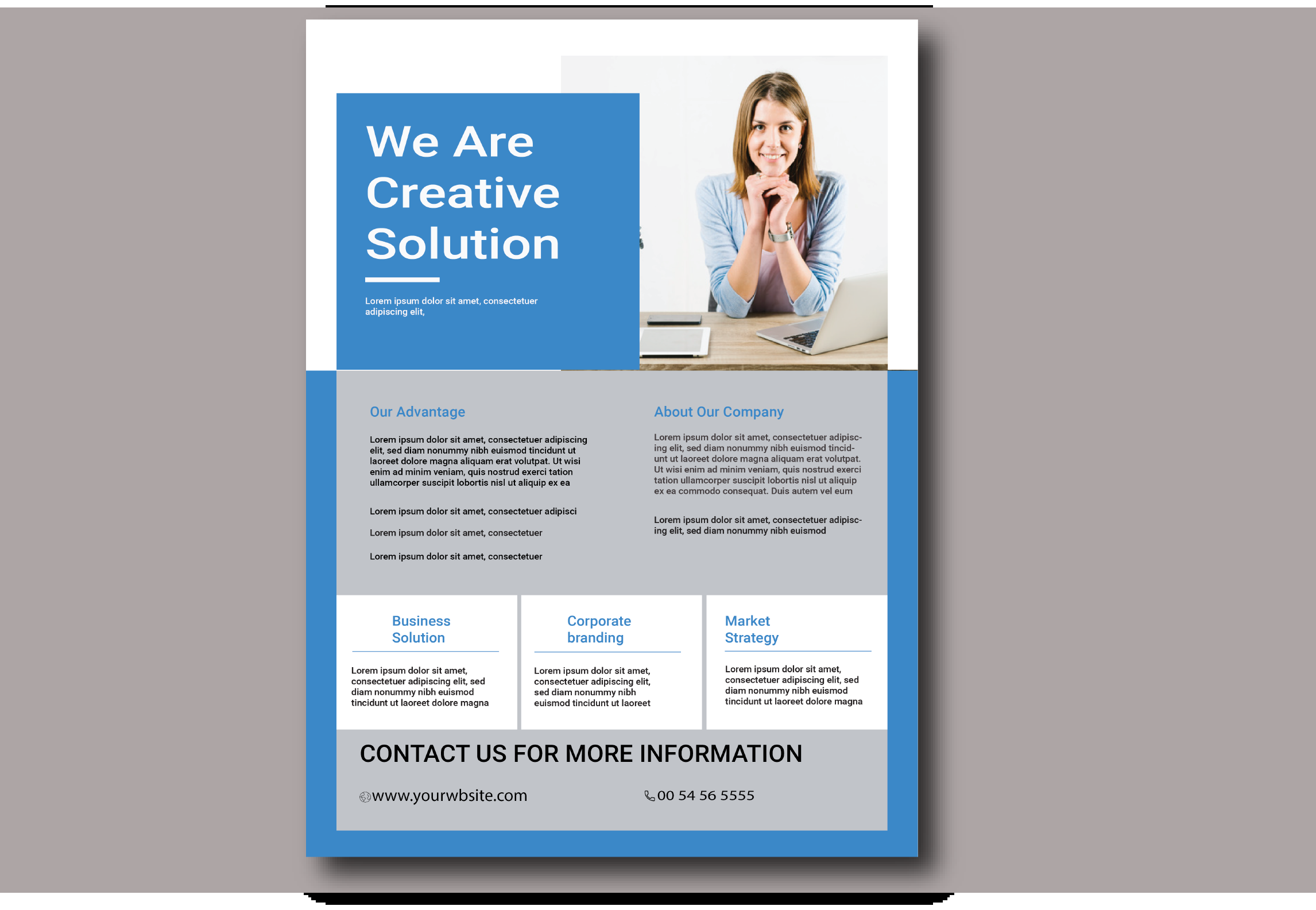 i will design professional flyer
