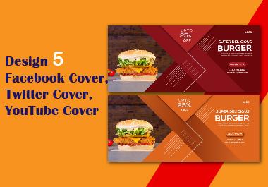 Design 3 concept Facebook cover / twitter cover / You...