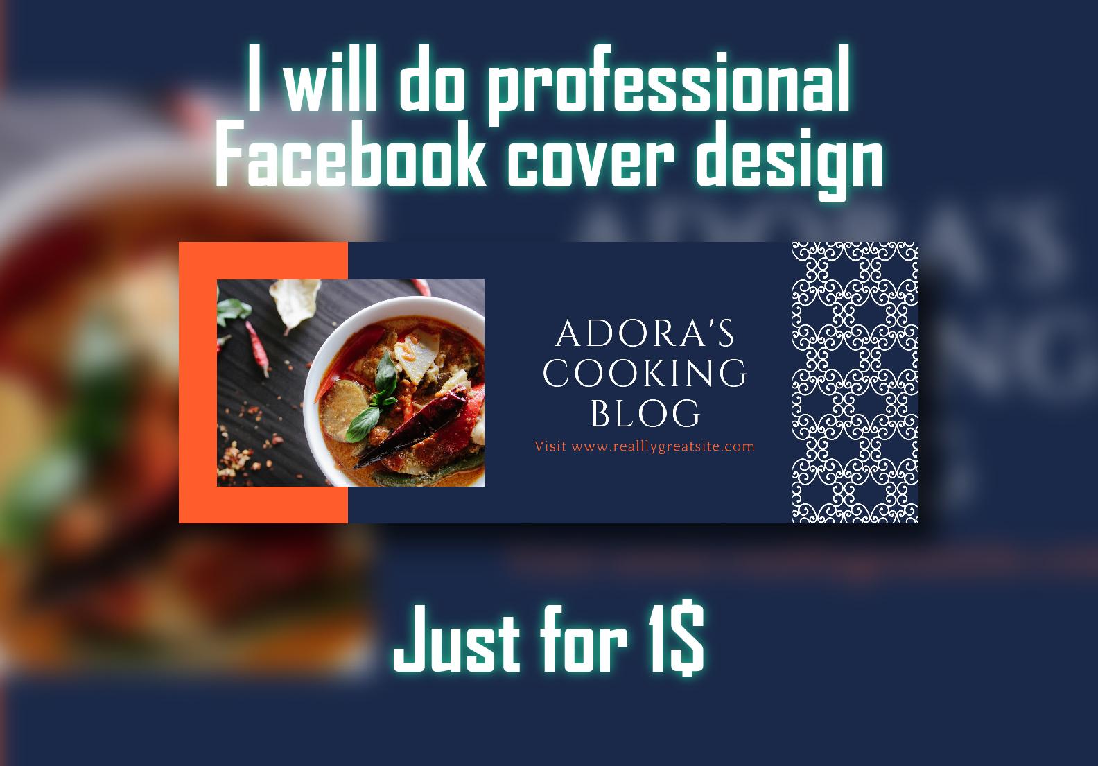 I will do professional Facebook cover design