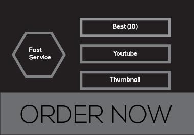 I will design 10 catchy youtube thumbnail