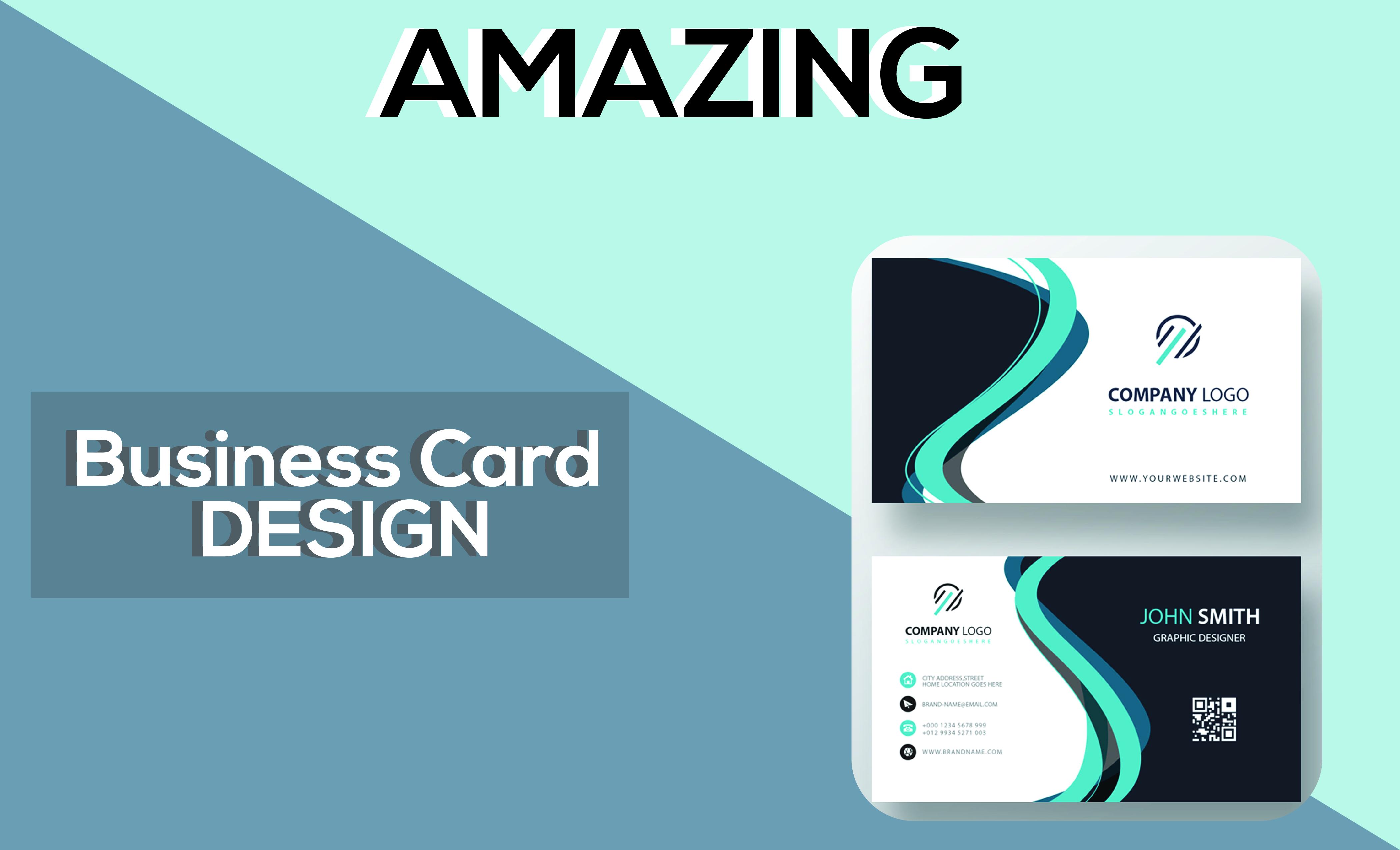 I will create amazing 2 business card And any Design