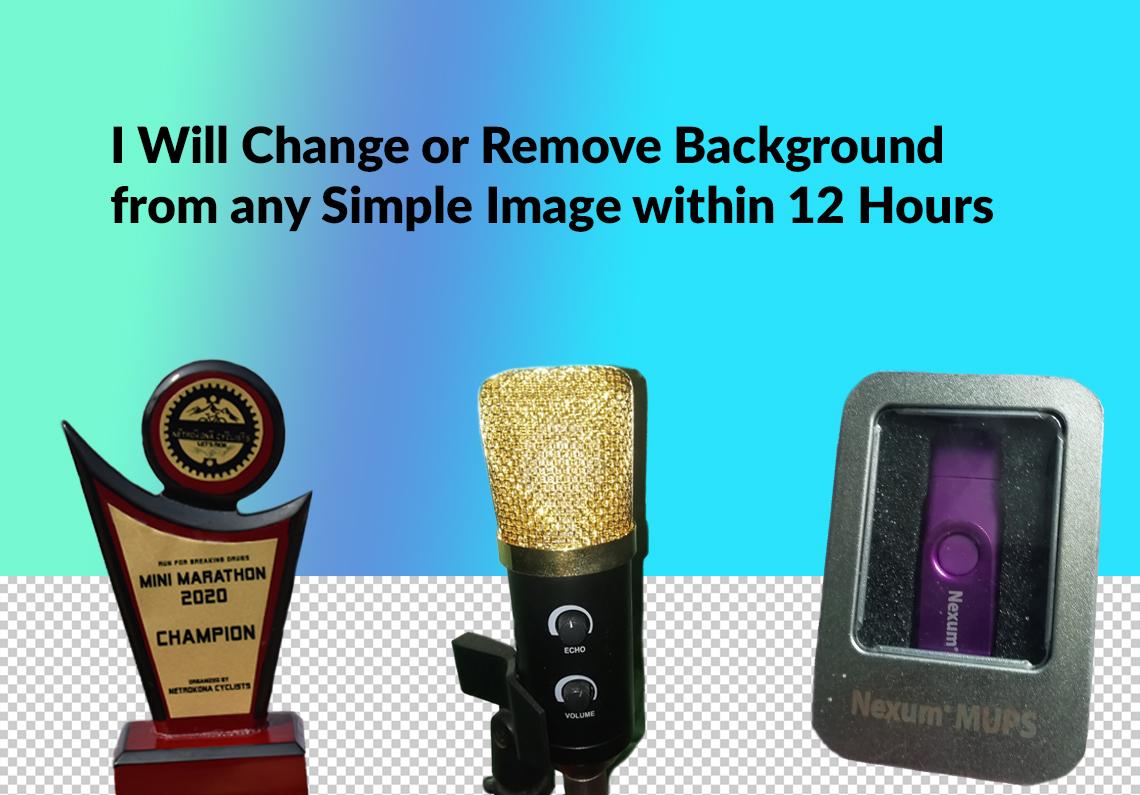 I Will Change or Remove Background from 5 Simple Imag...