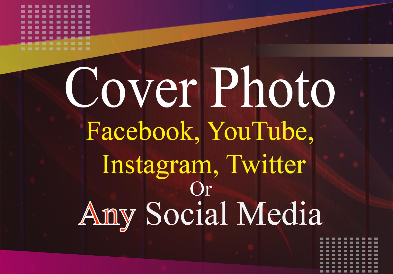 I'll design any social media cover photo or banner wi...