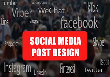 I will design an attractive social media post for you...