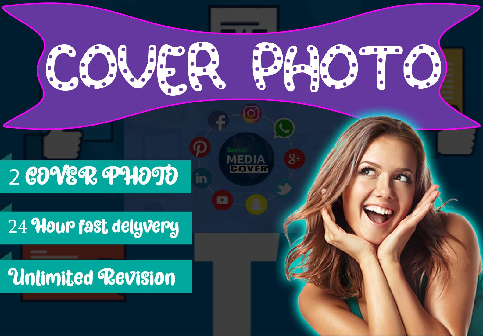 I will professionally create 2 amazing cover photo ba...