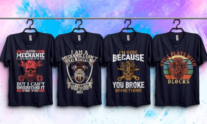 I will create typography and custom graphic t shirt d...