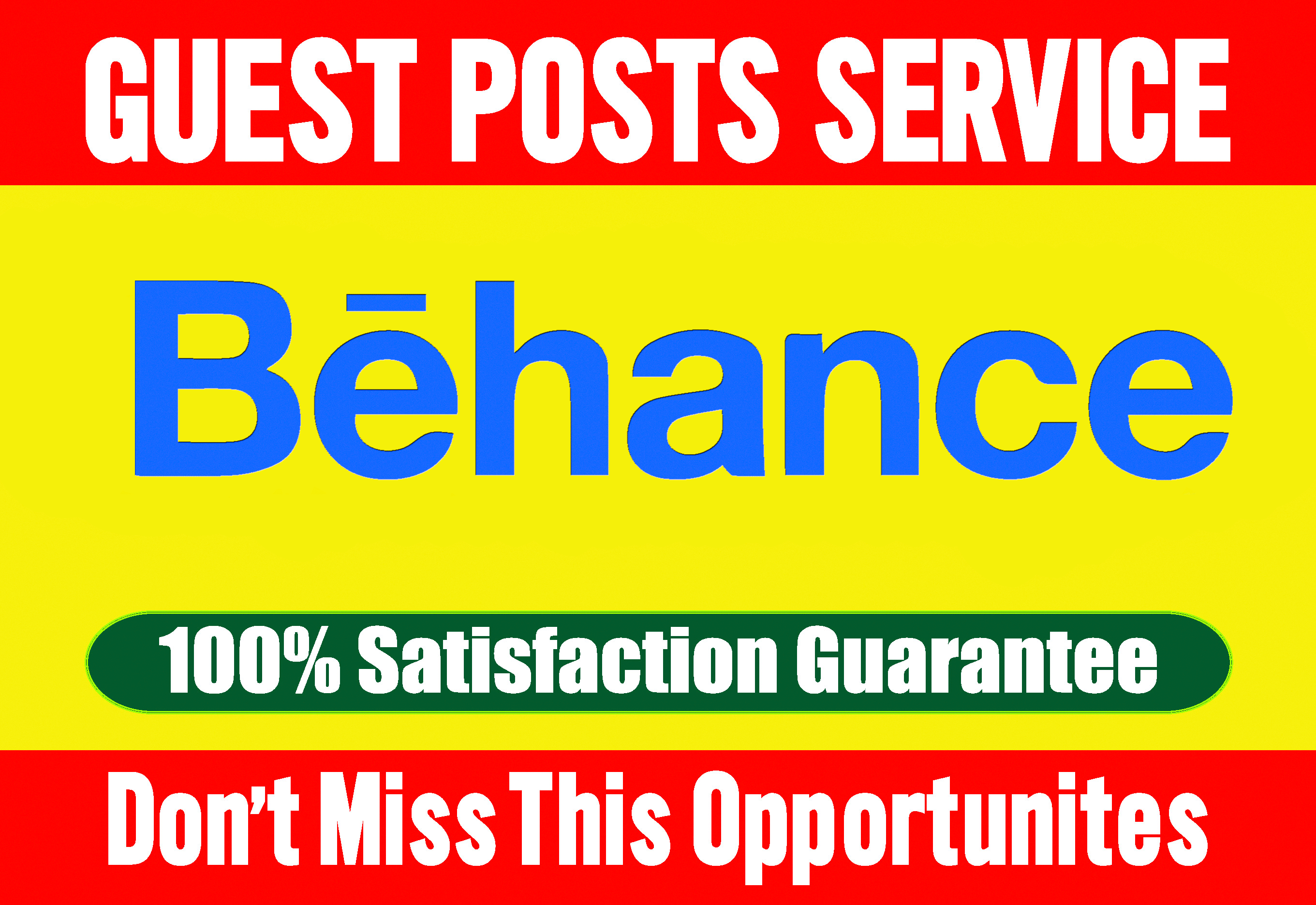 Write and Publish a Guest post on Behance