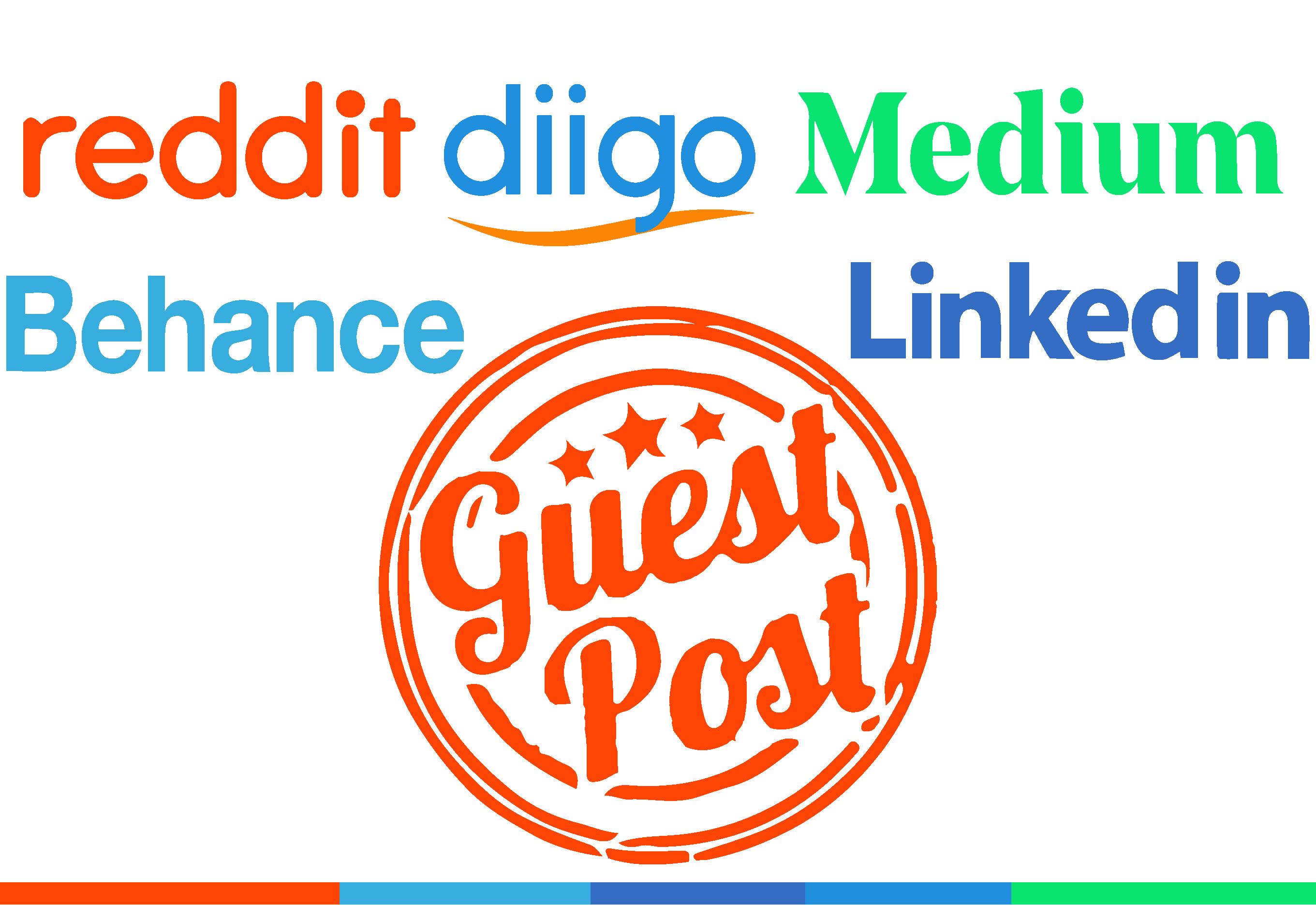 Write And Publish 5 Guest Post On Reddit, Linkedin, ...