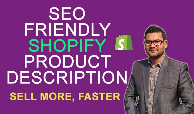 I will write 50 shopify product description, title a...