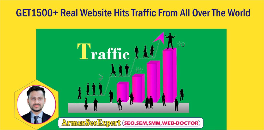 GET 1500+ Real Website Hits Traffic From All Over The...