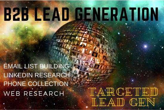 I will do targeted b2b lead generation and web resear...