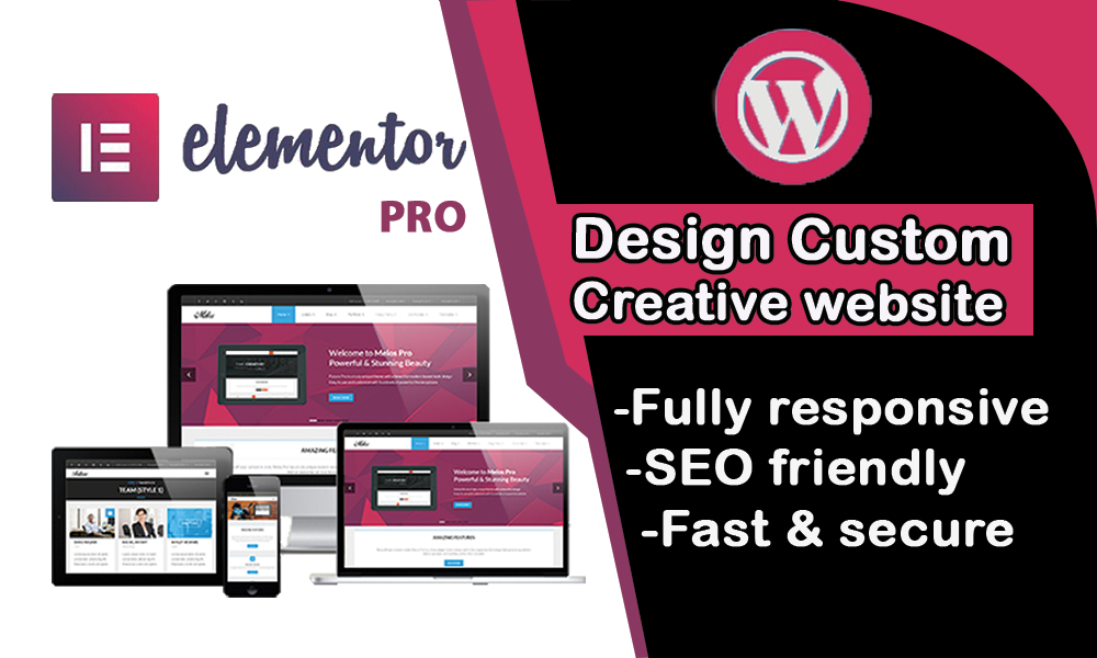 I will design creative, responsive and seo friendly ...