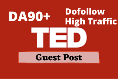 High Quality Guest post on TED. com DA93 permanent ba...