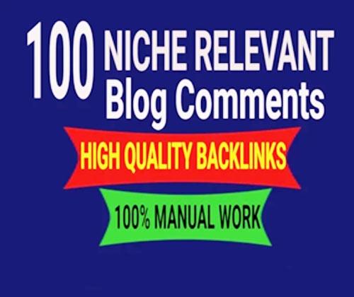 I will create 100 niche relevant blogcomments backlin...