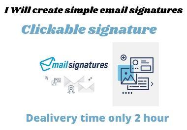 I will create outstanding HTML email signature for pe...