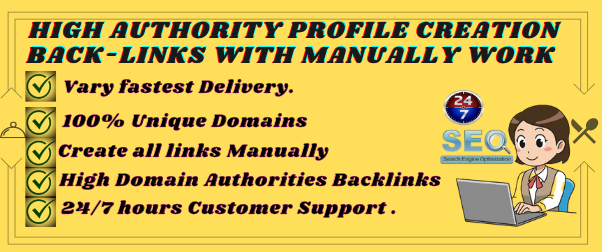 Manually 150 Profile Creation Backlinks With High Qua...