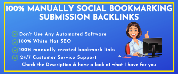 Manually 25+ Social Bookmarking Submission with High-...