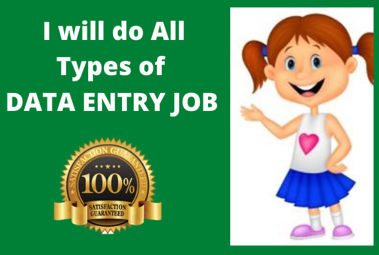 I will do Copy Past Online, Offline Data Entry Jobs