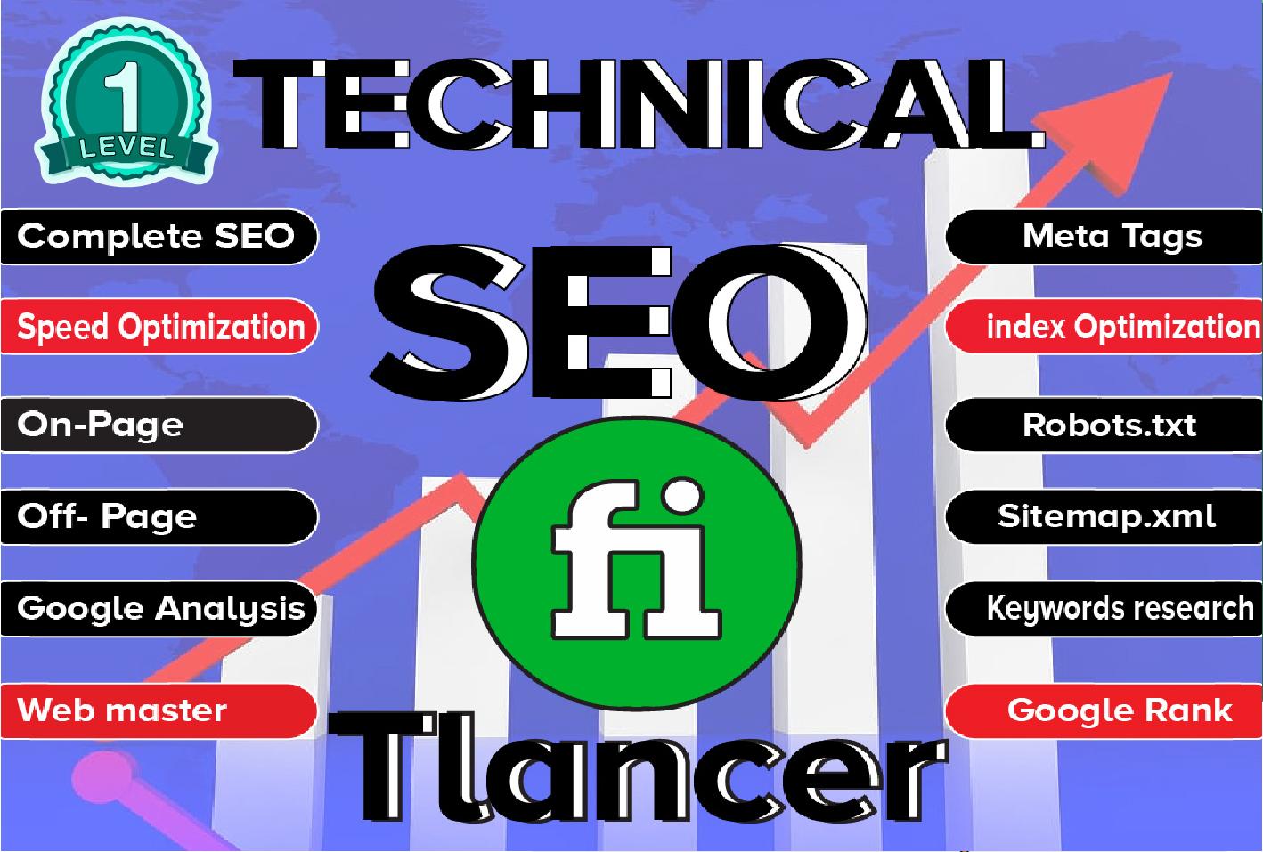 Onsite Onpage complete Technical SEO, Speed Optimiza...