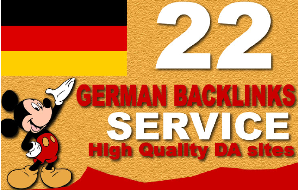 I will do german SEO backlinks from high authority ge...