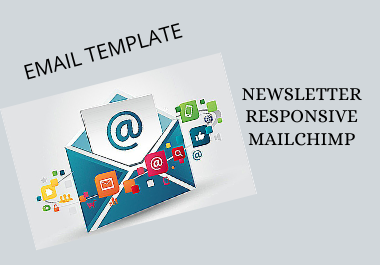 I will Design responsive mail chimp email template an...