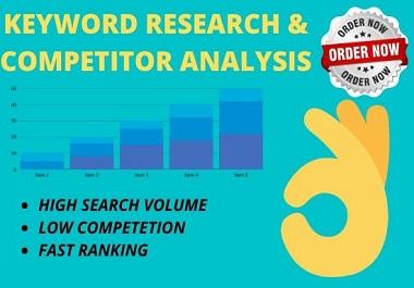 SEO Keyword research & competitor analysis within...