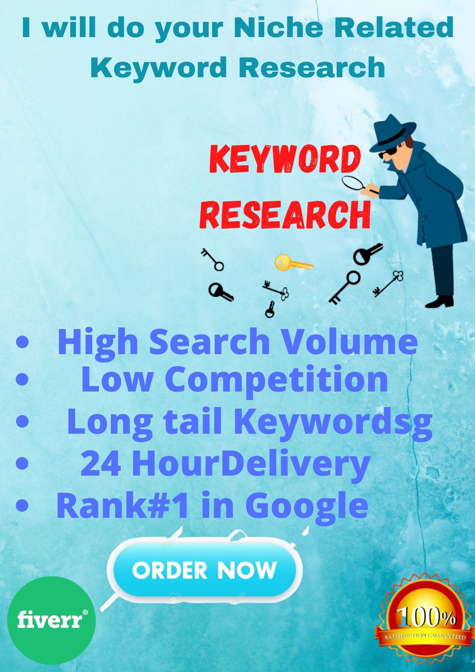 I will do collect your Niche Related Keyword Research