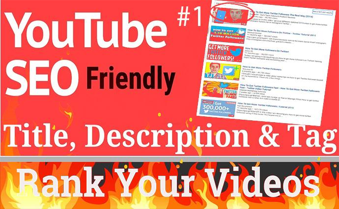 I will rank your youtube videos organically through S...