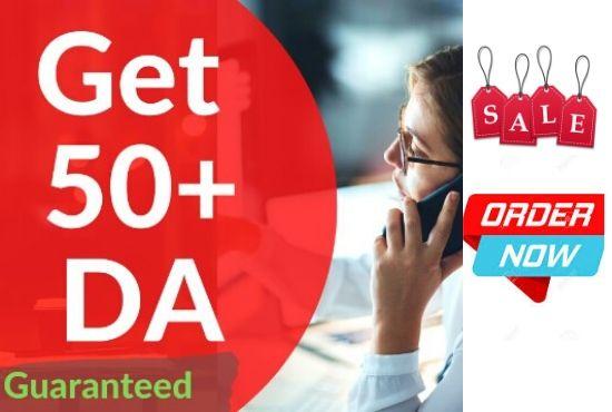 I will increase domain authority DA 50 plus very fast